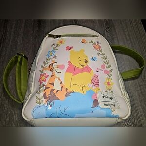 Disney Winnie The Pooh & Friends floral cream/green Loungefly